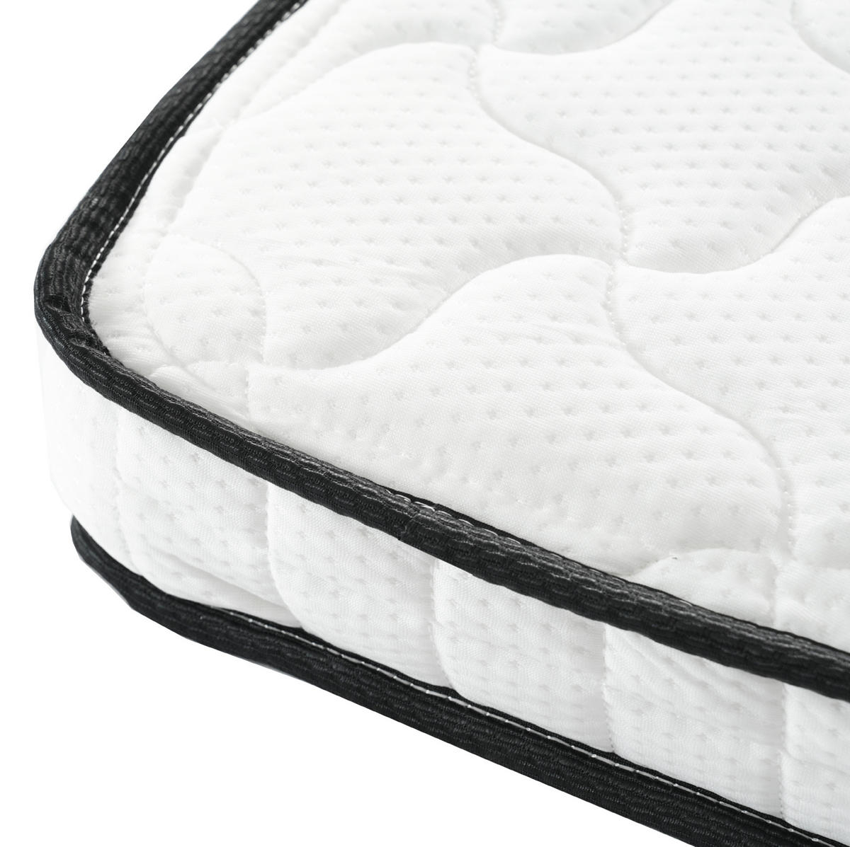 HOCHBETT 90/200 cm Schwarz mit Kleiderschrank und Sicherheitsleiter mit Matratze - Schwarz, Metall (90/200cm) - OKWISH
