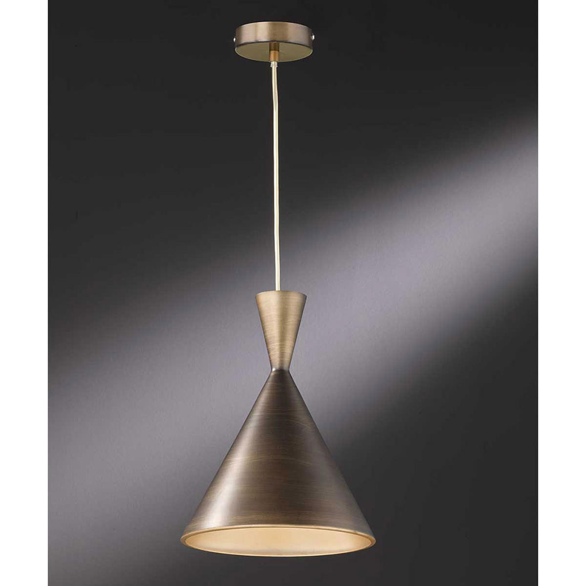 LED HÄNGELEUCHTE Metall Braun Rund - Braun, Metall (25/25/150cm) - Wofi