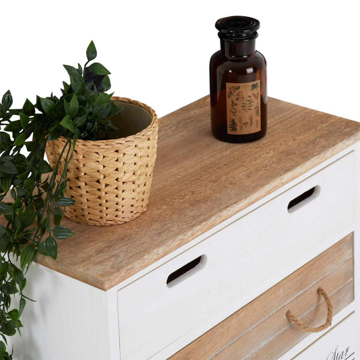 KOMMODE SALVA - Weiß, Holz (58/63/27cm) - CARO-Möbel