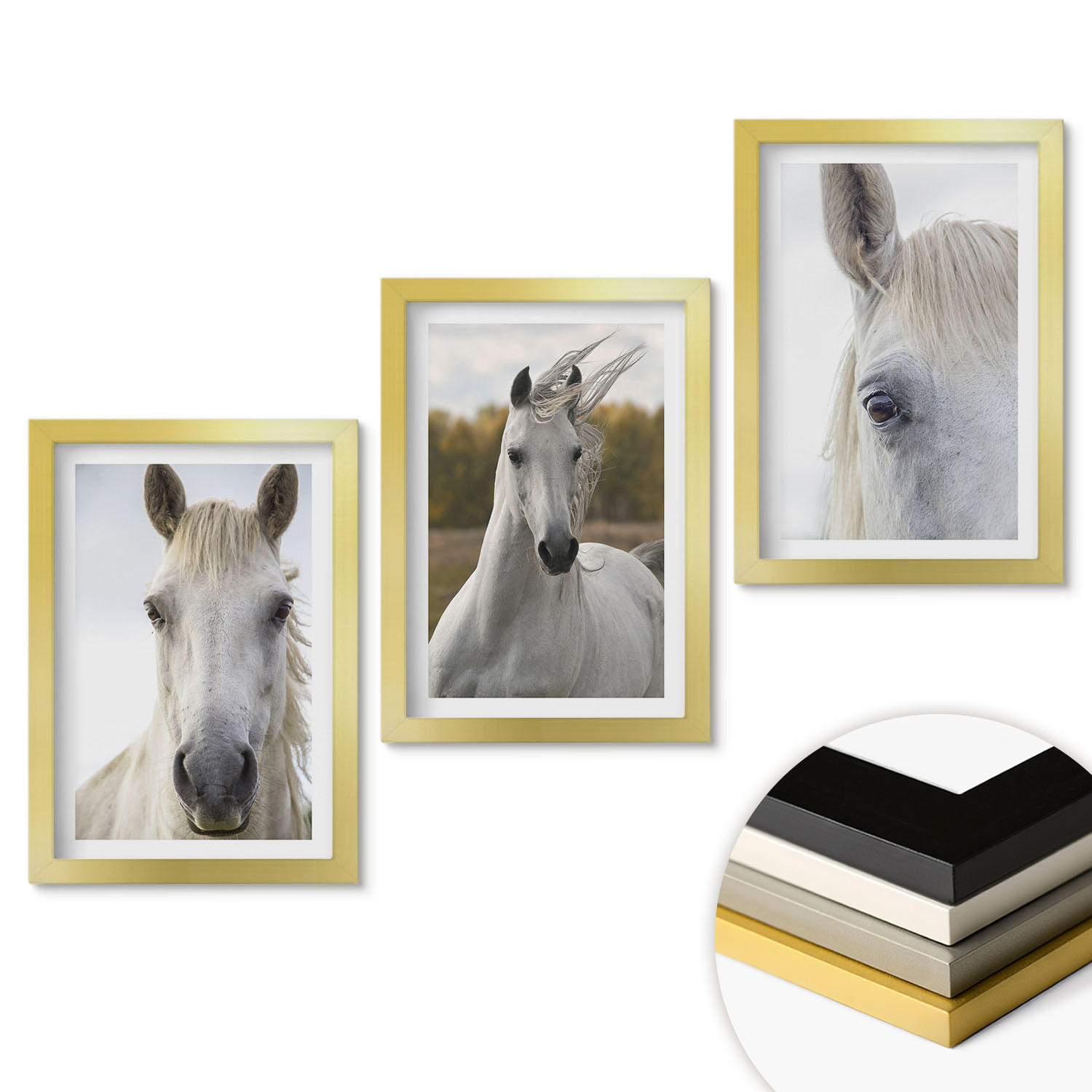 ArtPrintCave Wandbilder Gold 20x30 cm