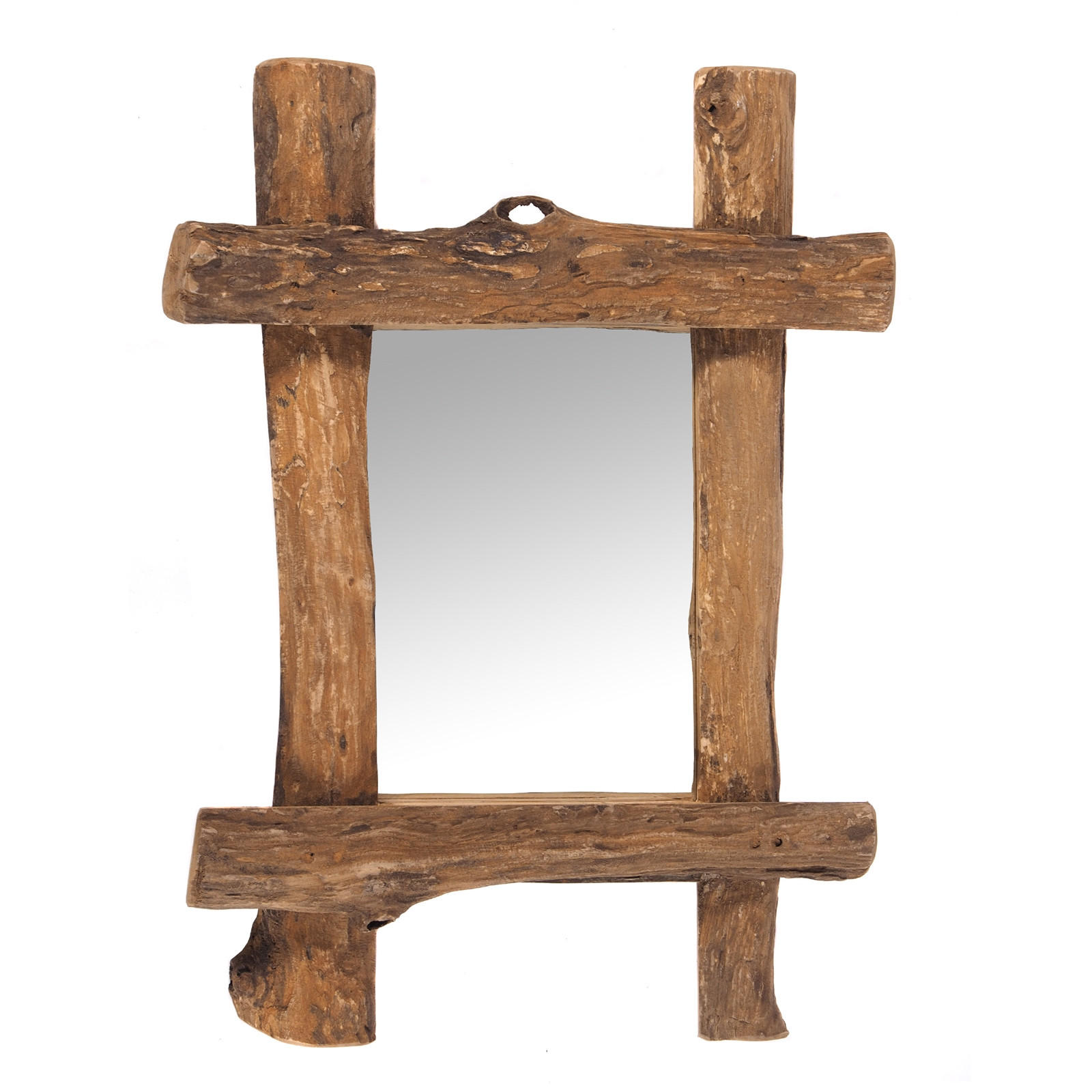 WANDSPIEGEL VINTAGE TEAK Treibholz, 45x60 cm naturfarben - Naturfarben, Holz (45/60/5cm) - DESIGN DELIGHTS