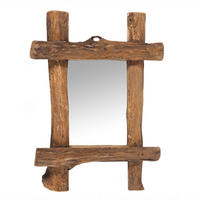 WANDSPIEGEL VINTAGE TEAK Treibholz, 45x60 cm naturfarben - Naturfarben, Holz (45/60/5cm) - DESIGN DELIGHTS