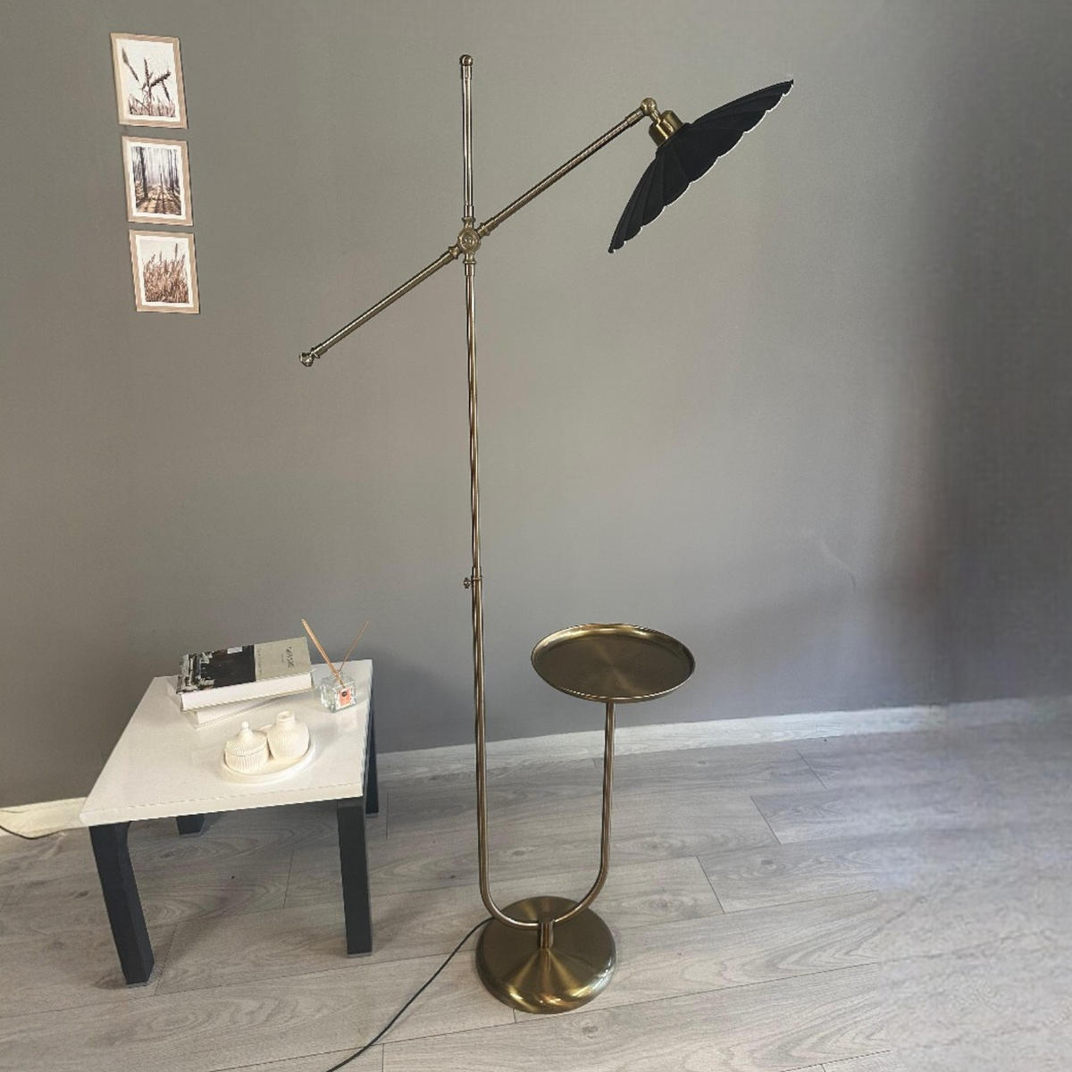 STEHLAMPE Uxelor 170 Cm - Messingfarben, Metall (30/30/170cm) - Bamyum