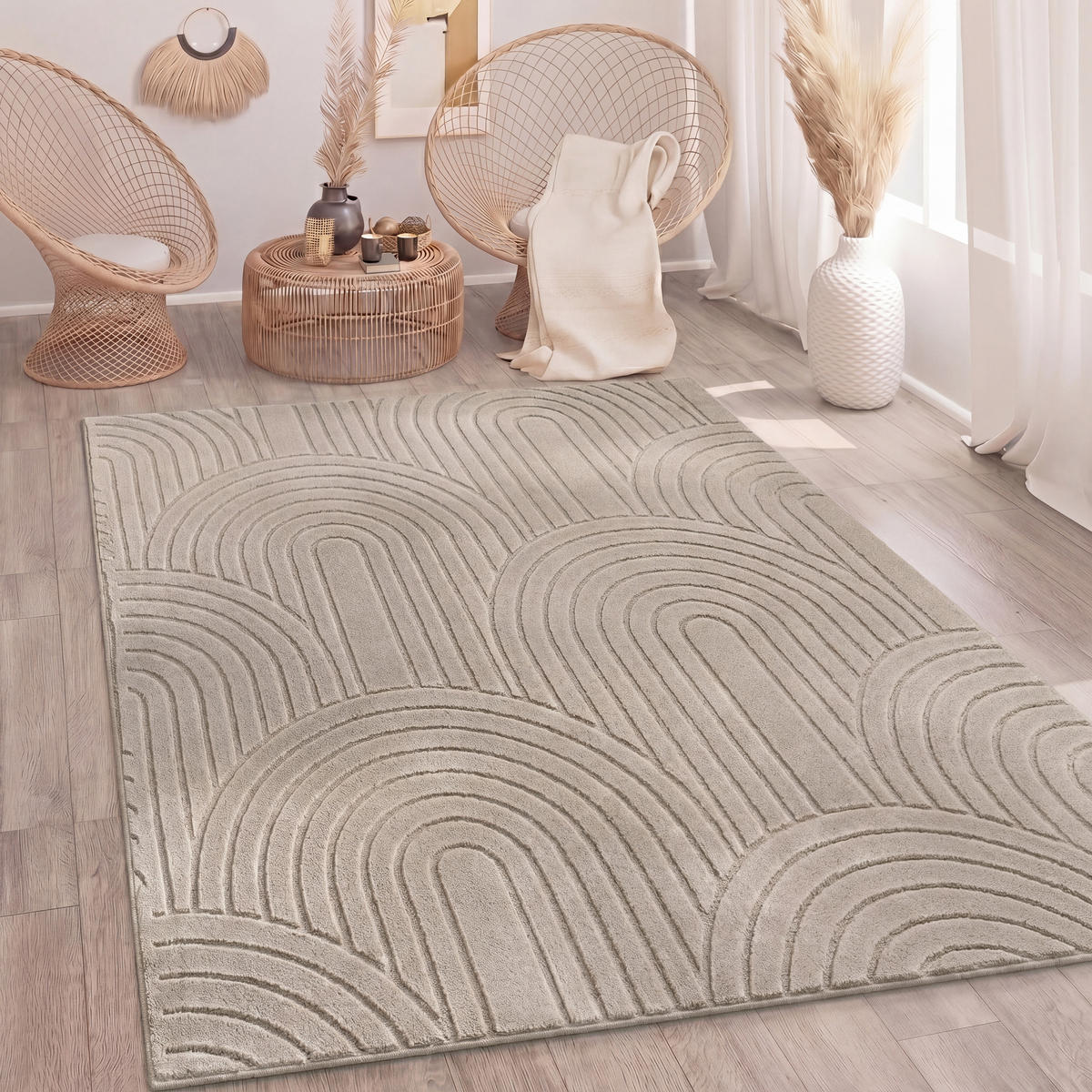 HOCHFLORTEPPICH 240/340 cm Tokio 471 - Beige, Textil (240/340cm) - Paco Home