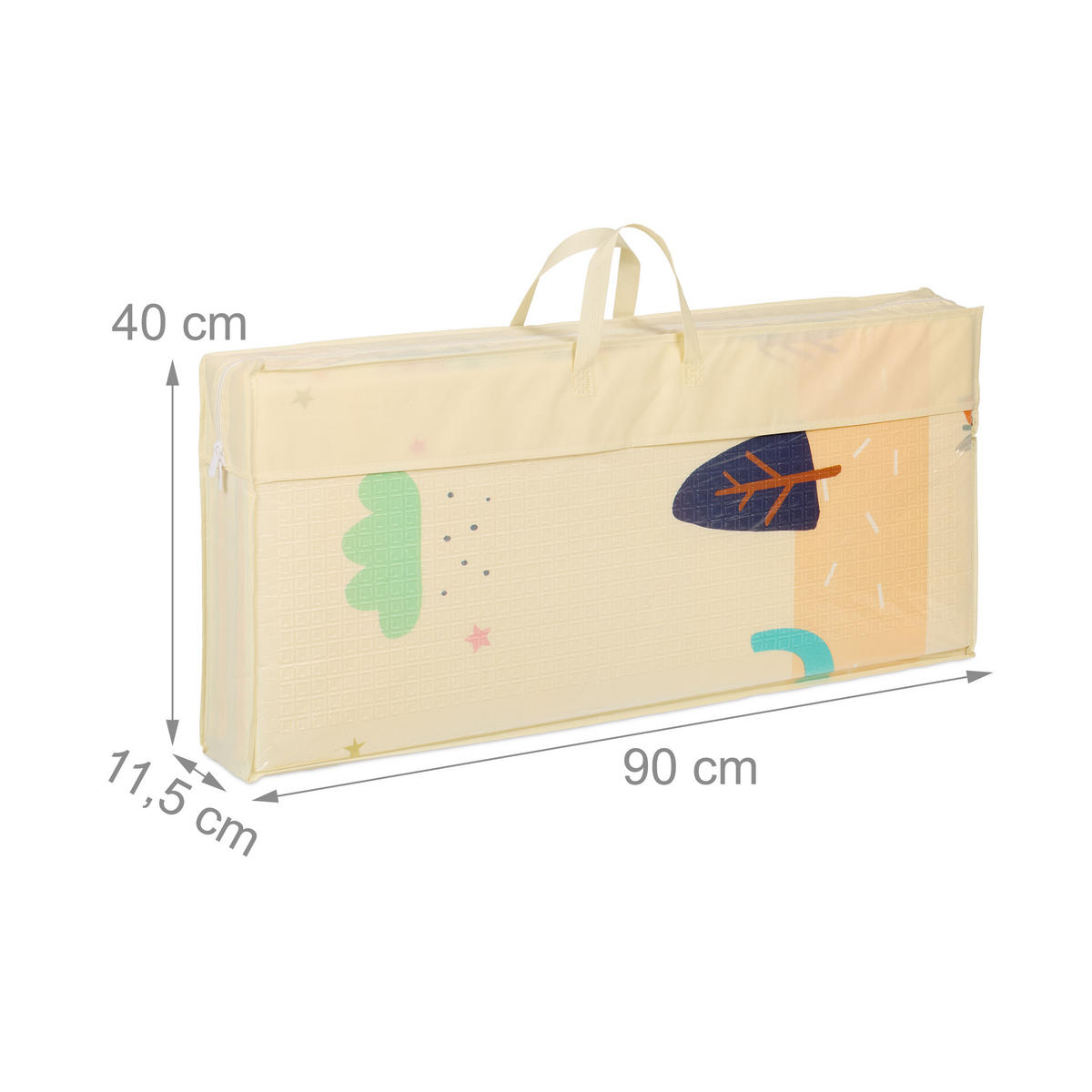 SPIELMATTE - Multicolor, Kunststoff/Textil (200/180cm) - Relaxdays