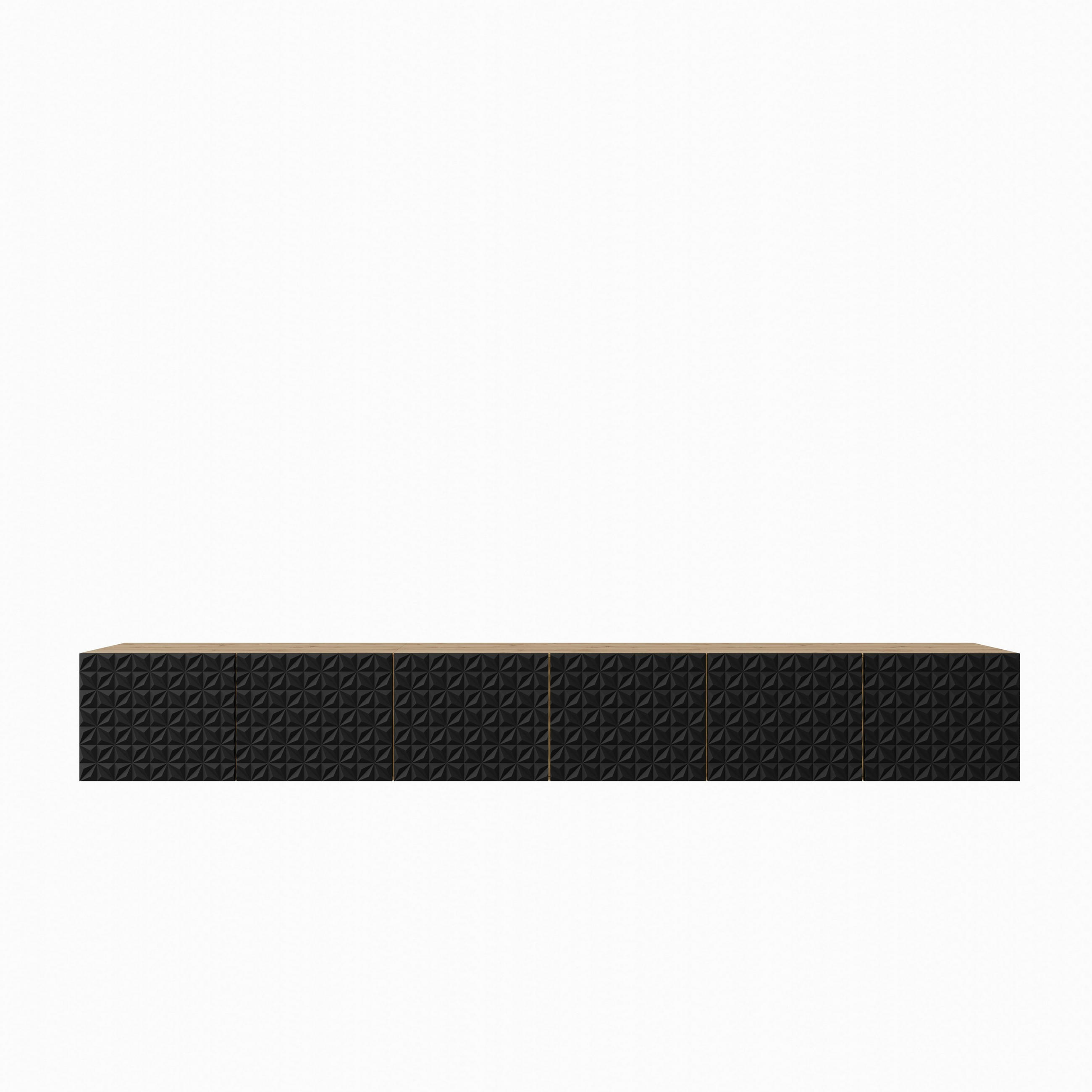 LOWBOARD ROVA 300/41/40 cm, Hängender TV-Schrank Eiche Artisan - Eiche Artisan, Holzwerkstoff (300/41/40cm) - MASSENO