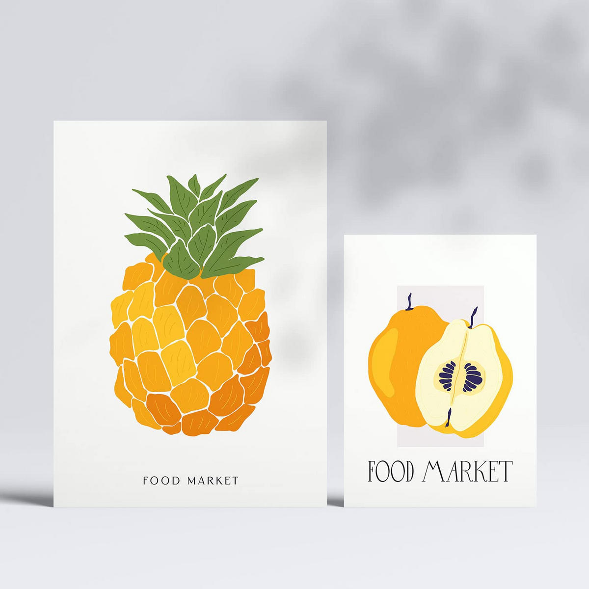 POSTER Set Mit 6 Lebensmittel Und Ernährungs Tropische Früchte A3 & A4 Rahmenlos - Klar, Papier (29/3cm) - Nacnic