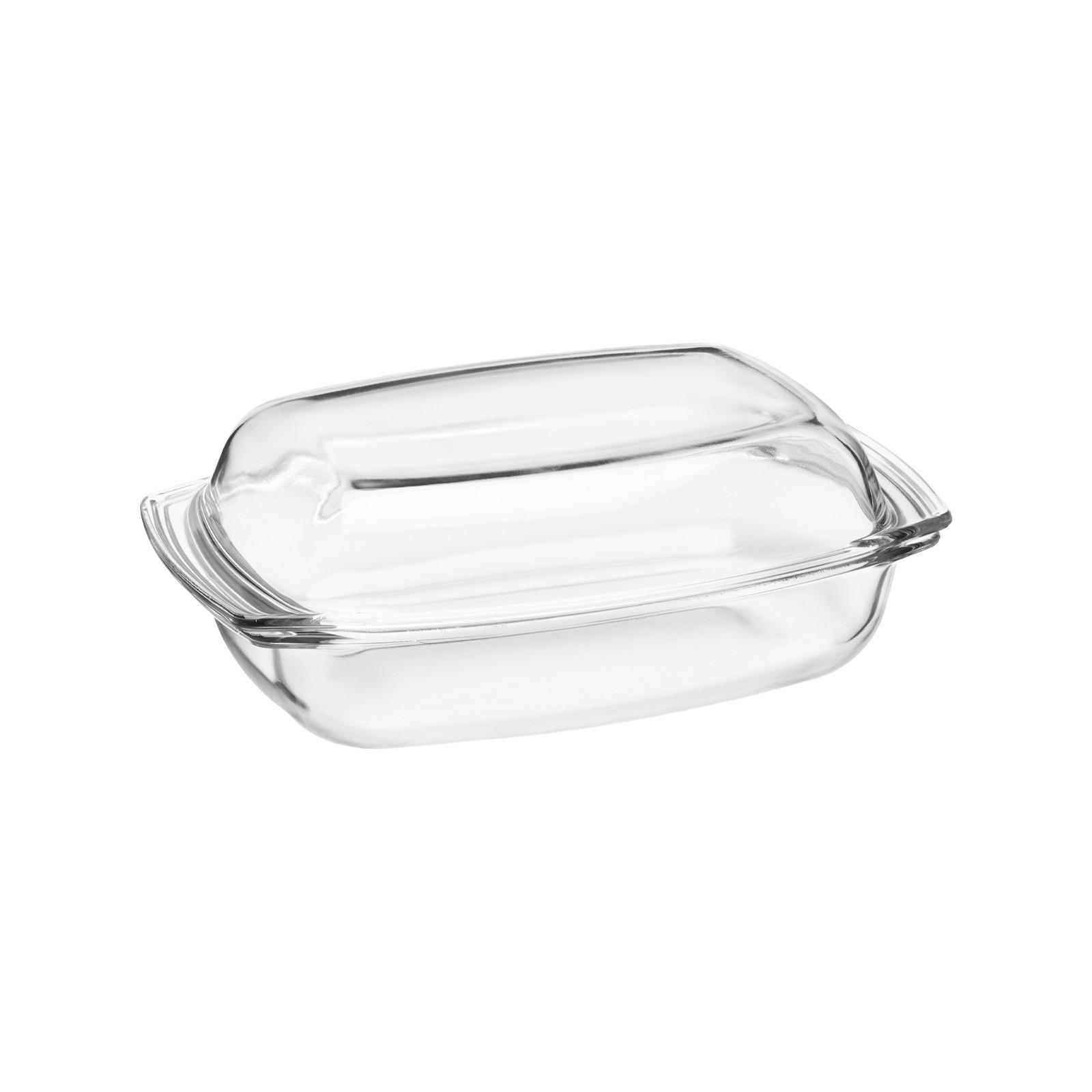 KOCHSCHÜSSEL MIT DECKEL Wellco transparent 4,1 Liter - Transparent, Glas (34/21.5/12.7cm) - Van Well