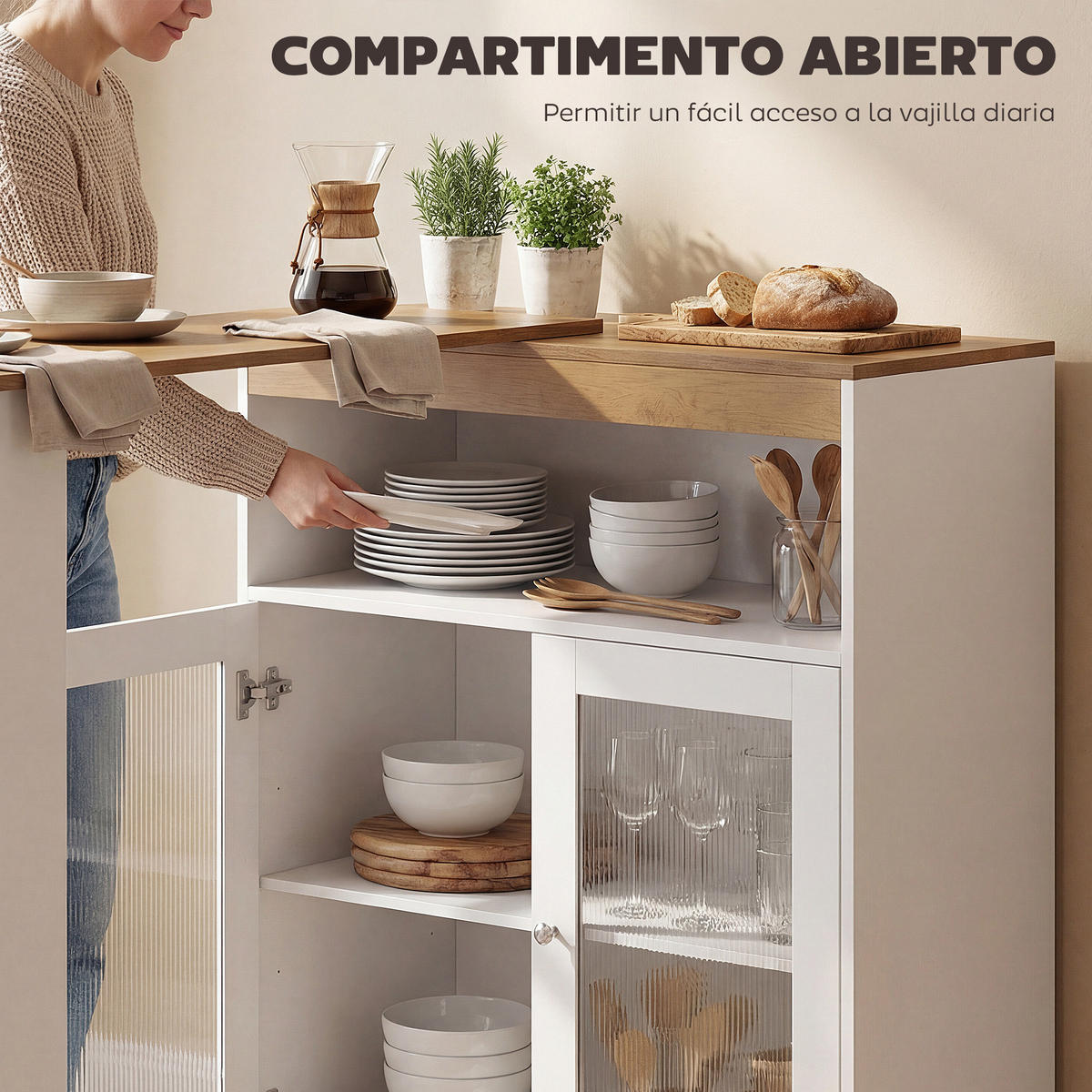BARTISCH Weiß 1 Stück - Weiß, Kunststoff (150/80/105.5cm) - GiPP