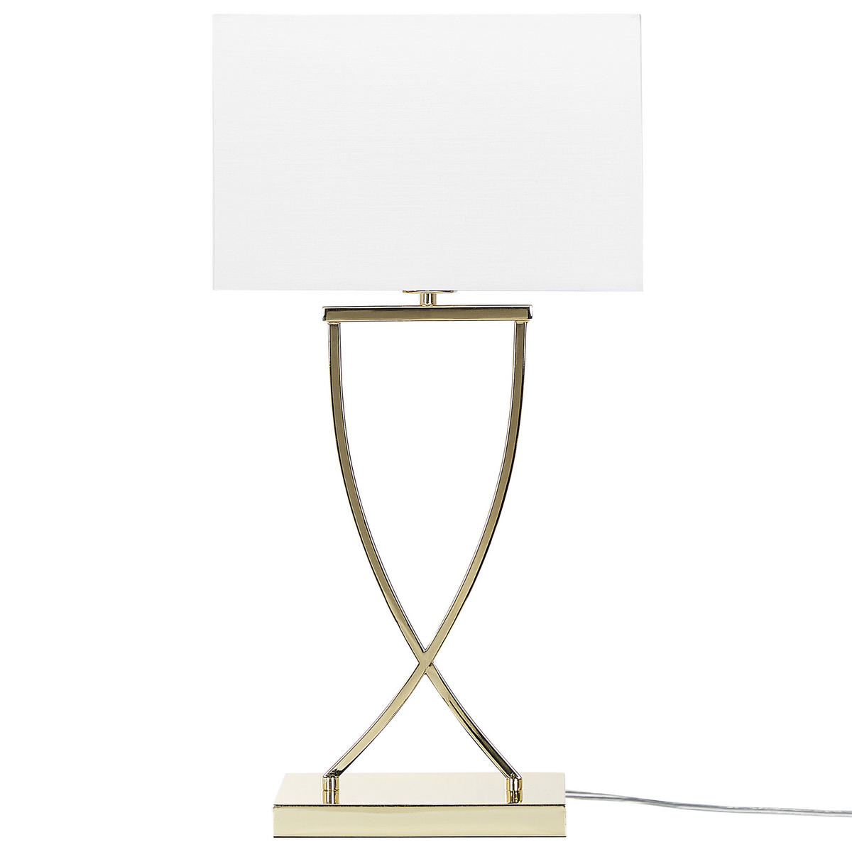 TISCHLEUCHTE Yasuni 20/32/62 cm - Weiß, Metall (20/32/62cm) - Beliani