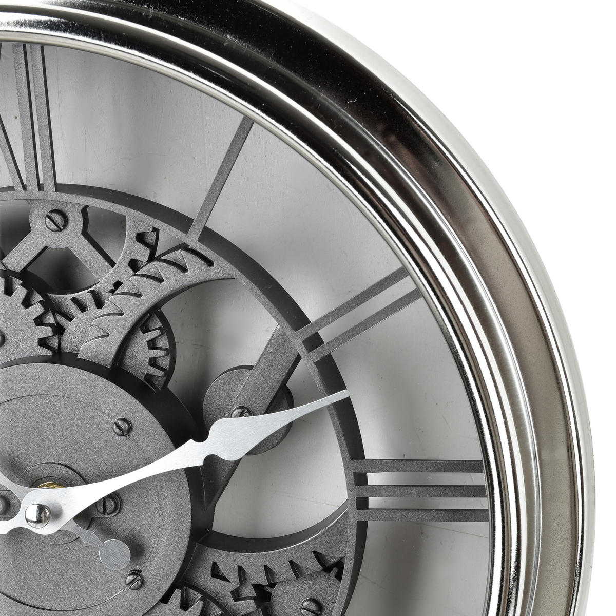 WANDUHR Ramsey Silber 30,5x30x5 cm Kunststoff - Silberfarben, Kunststoff (5/30/30.5cm) - Mondex