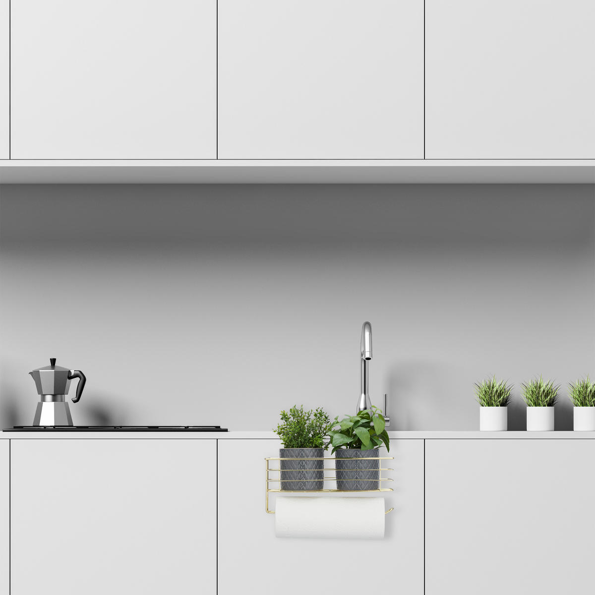 EINHÄNGEKORB - Goldfarben, Metall (31/18/17cm) - Relaxdays