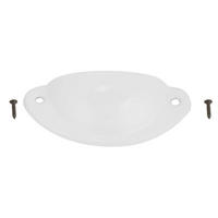 MÖBELGRIFF Retro 10er-Set - Weiß, Metall (0.35/3/0.81cm)