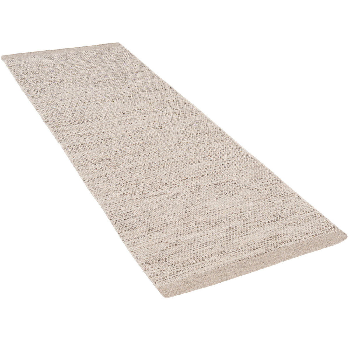 NATUR TEPPICH LÄUFER WOLLE KIRUNA - Taupe, Naturmaterialen (70/240cm) - Pergamon