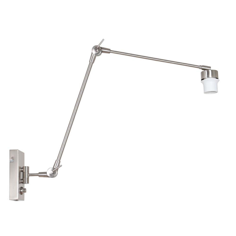 XXXLutz Wandleuchte Silber 15x45x15 cm
