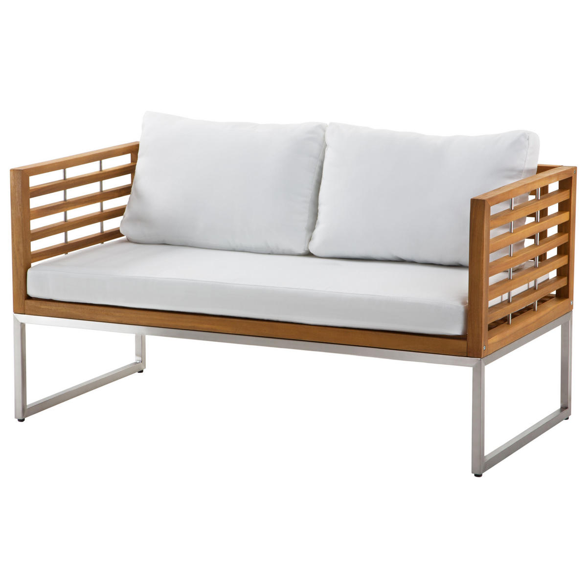 LOUNGE-SET 4-sitzer Akazienholz Hellbraun Bermuda - Hellbraun, Holz - Beliani