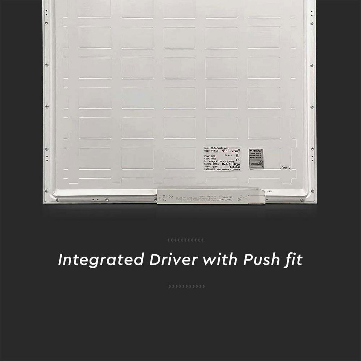 LED DECKENLEUCHTE Einbau Weiß - Weiß, Metall (59.5/59.5/3.3cm)