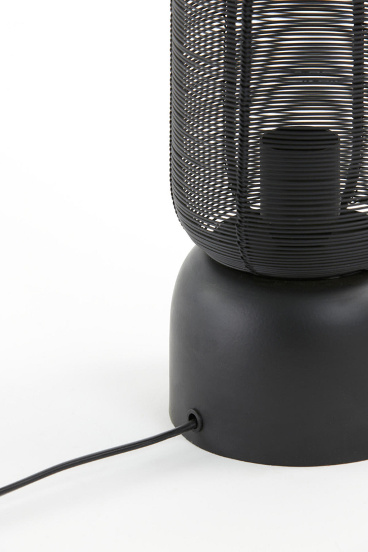 TISCHLAMPE Lezuza Schwarz Ø13,5/49,5 cm - Schwarz, Metall (13.5/13.5/49.5cm) - Light & Living