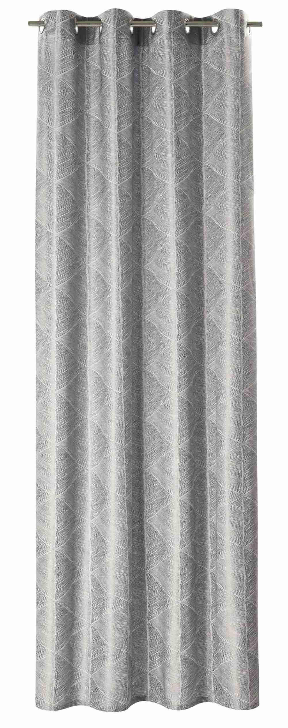 ÖSENVORHANG Julien navy 140x250cm - Blaugrau, Textil (140/250cm) - Esprit