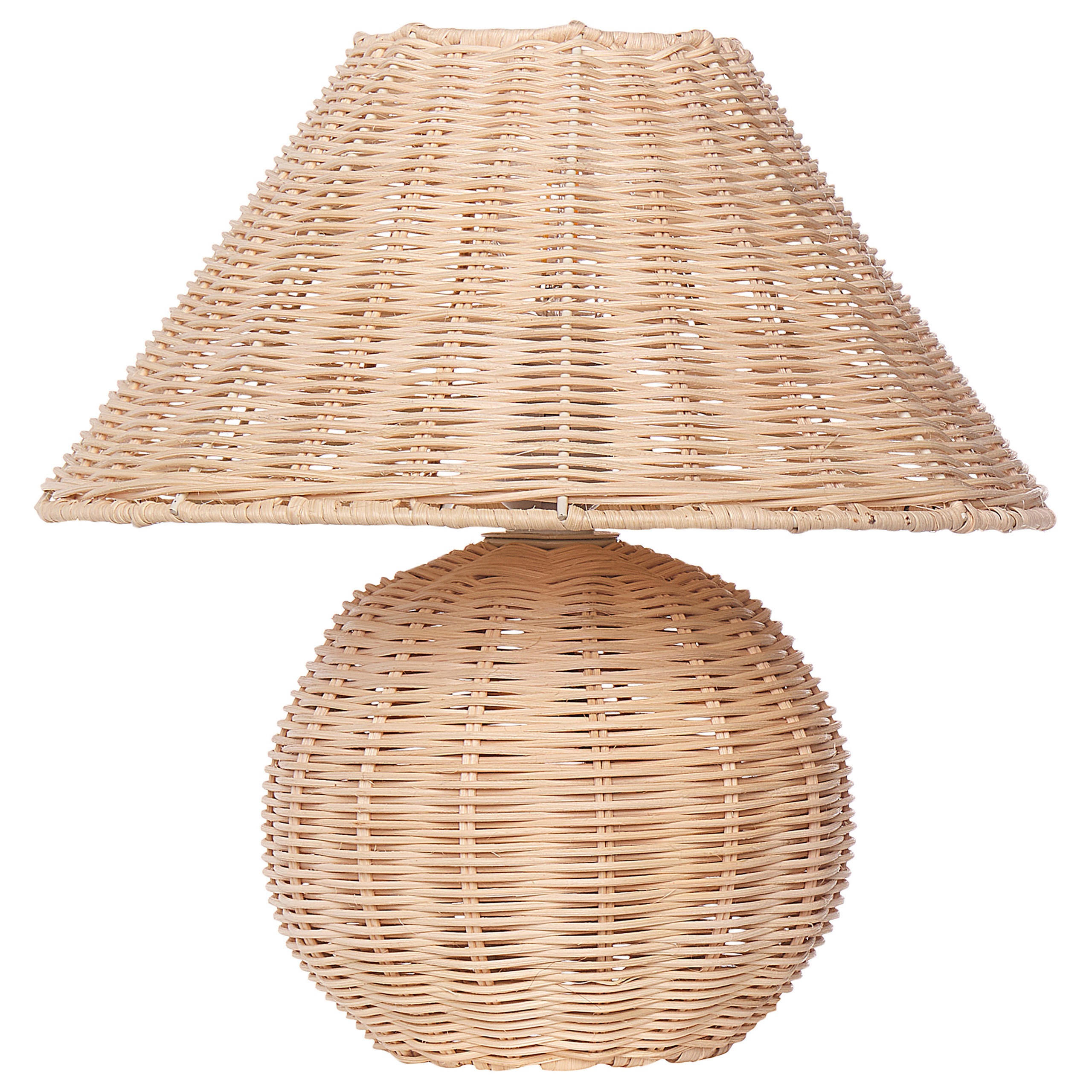 TISCHLEUCHTE Naturfarben Cinder - Naturfarben, Naturmaterialen (30/30/31cm) - Beliani