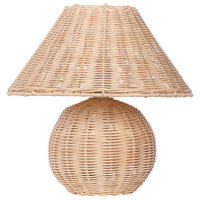 TISCHLEUCHTE Naturfarben Cinder - Naturfarben, Naturmaterialen (30/30/31cm) - Beliani