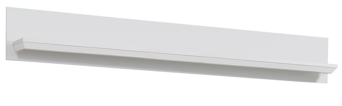 WANDBOARD weiß Landhaus, Wandregal 139 x 21 cm Bücherregal - Weiß, Holzwerkstoff (139/21/18cm) - Top.Furn