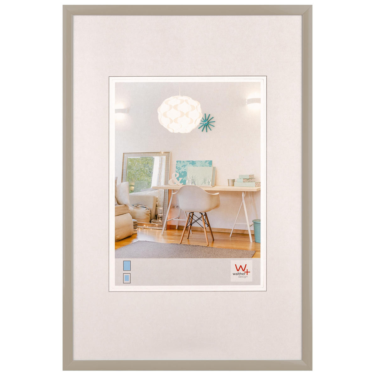 KUNSTSTOFFRAHMEN New Lifestyle Kst.Rahmen 13x18 cm grau - Grau, Kunststoff (14/19/1.4cm) - walther design
