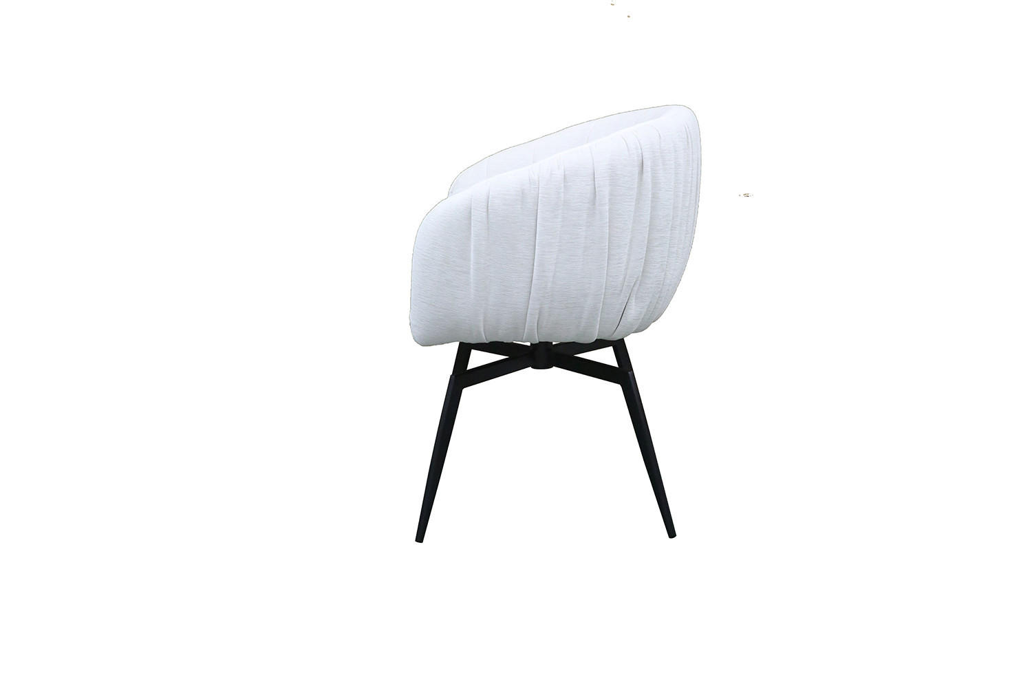 ESSZIMMERSTUHL LIMA Cremeweiß Webstoff - Creme/Schwarz, Kunststoff/Textil (57/80/60cm) - KAWOLA