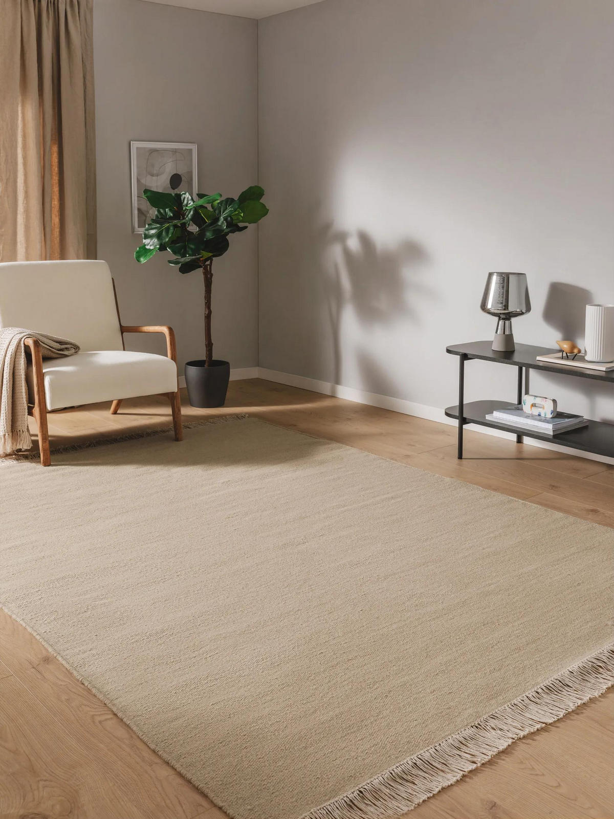 WOLLTEPPICH Liv Beige 170x240 cm - Beige, Textil (170/240cm) - benuta Pop