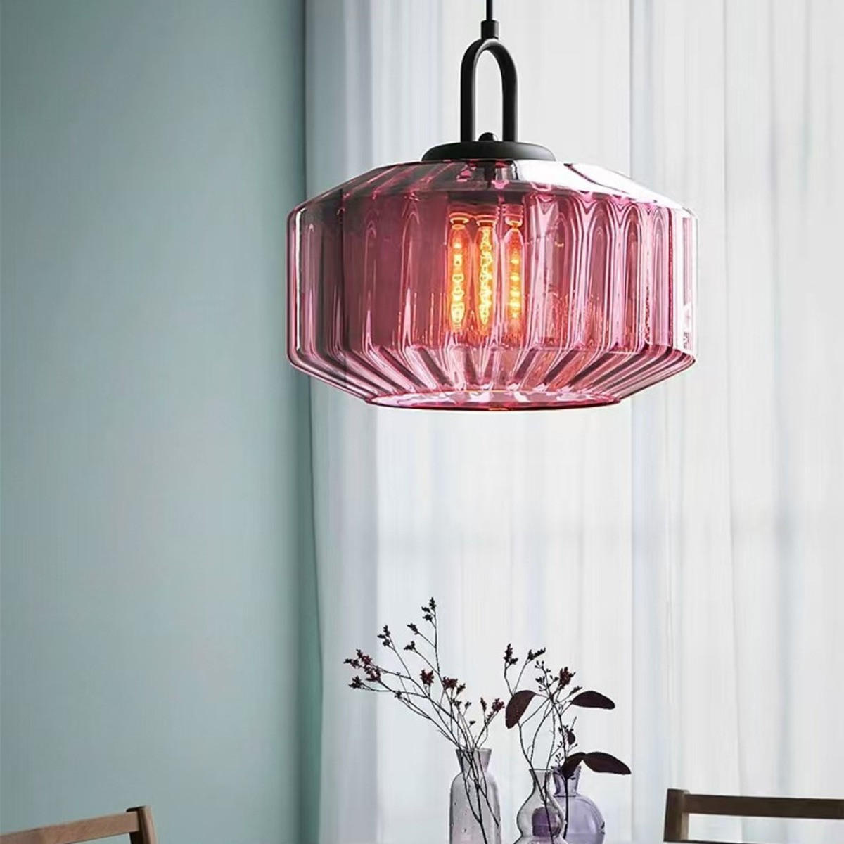 LED-HÄNGELEUCHTE Lila 4W 28/28/16-150 cm - Lila, Metall (28/28/16cm) - Authentics