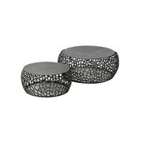 COUCHTISCH-SET SONO Schwarz Metall - Schwarz, Metall (75/75/30cm) - KAWOLA