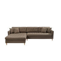 ECKSOFA Stoff braun - Braun, Textil (290/177cm) - ebuy24