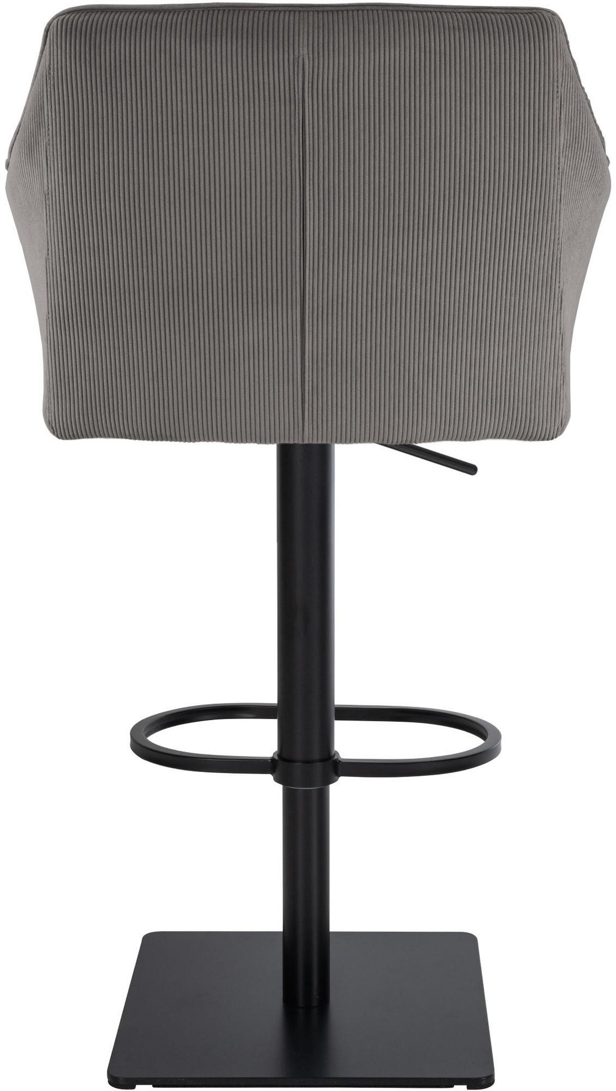 BARHOCKER Cord Taupe - Taupe/Schwarz, Textil/Metall (64/88/45cm) - CLP