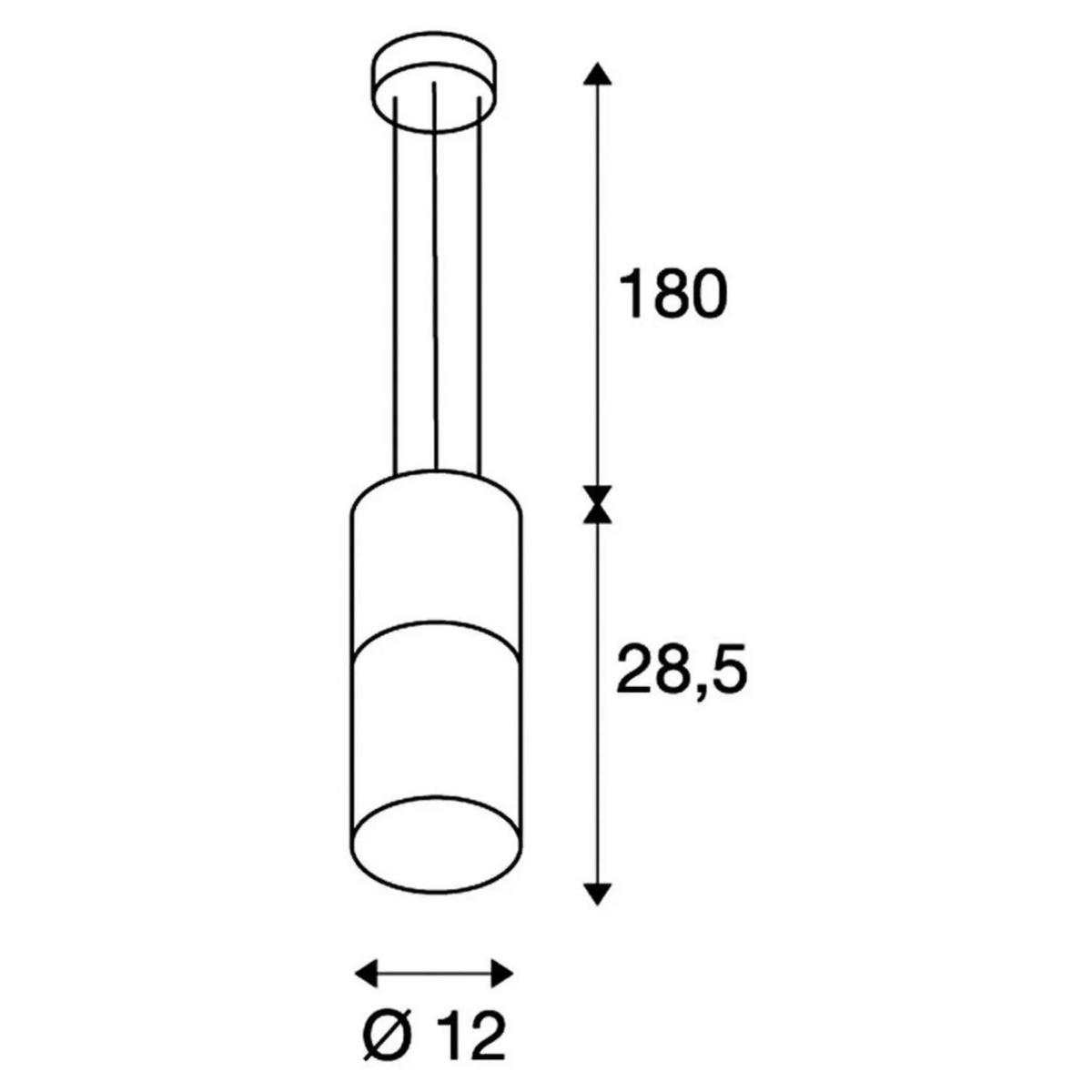 PENDELLEUCHTE Lisenne Grau - Braun/Grau, Stein (6/6/28.5cm) - SLV