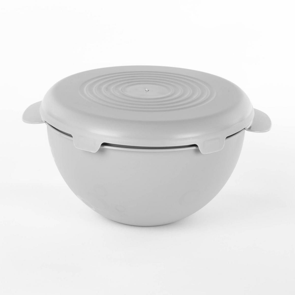 SCHÜSSEL mit Sieb und Deckel Ø 24 cm - Grau, Kunststoff (29/29/12.5cm)