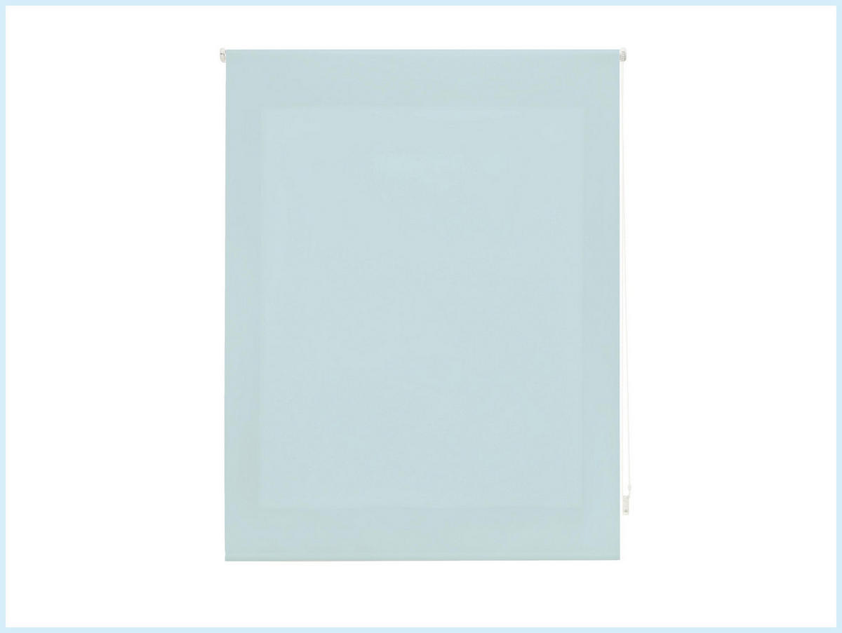 ROLLO Polyester Transluzent Hellblau 140x175 - Hellblau, Textil (140/175/1cm) - Purline