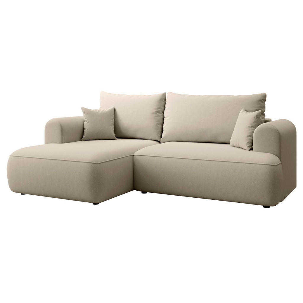 Thumbnail - Selsey Eckschlafsofa, Ecru, Textil, 4-Sitzer, Ottomane links,L-Form, 238x156 cm, Wohnzimmer, Sofas & Couches, Wohnlandsc...