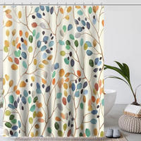 DUSCHVORHANG Beige Badewanne schimmelresistent mit Haken - Multicolor, Textil (200/180cm) - MCBOSON