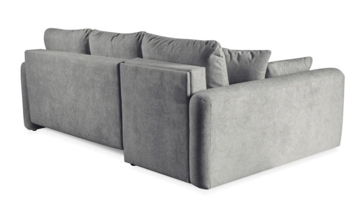 ECKSOFA Grau ARIOS Mit Schlaffunktion Und Bettkasten - Graphitfarben, Textil (239/153cm) - Sepro Meble