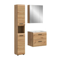 BAD-SET ICE 4.tlg. (B/H/T: ca. 105/185/46 cm) in Artisan Oak Nachbildung/Artisan Oak Nachbildung - Eiche Artisan, Holz (105/185/46cm)