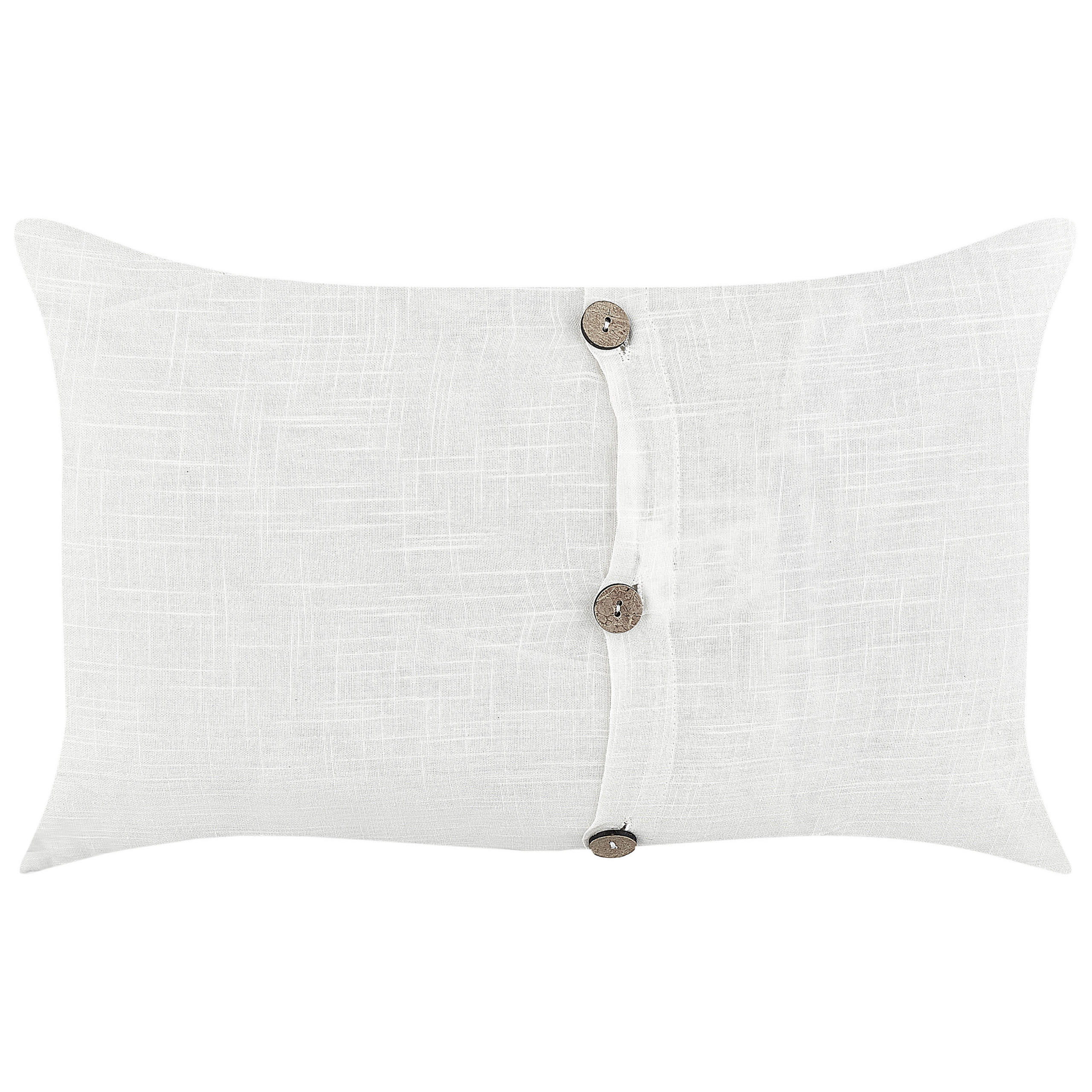 DEKOKISSEN 2er-Set Weiß 30/50 cm Banori - Weiß, Textil (50/30cm) - Beliani