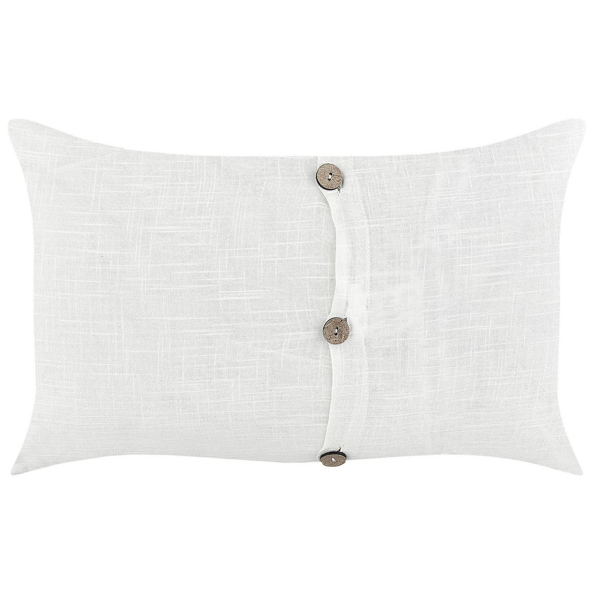DEKOKISSEN 2er-Set Weiß 30/50 cm Banori - Weiß, Textil (50/30cm) - Beliani