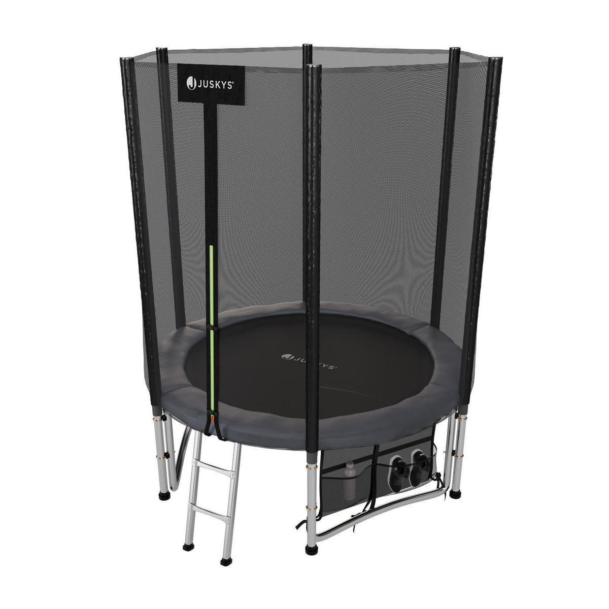 TRAMPOLIN JumpMaster S 183cm schwarz - Schwarz, Metall (183/183cm) - Juskys