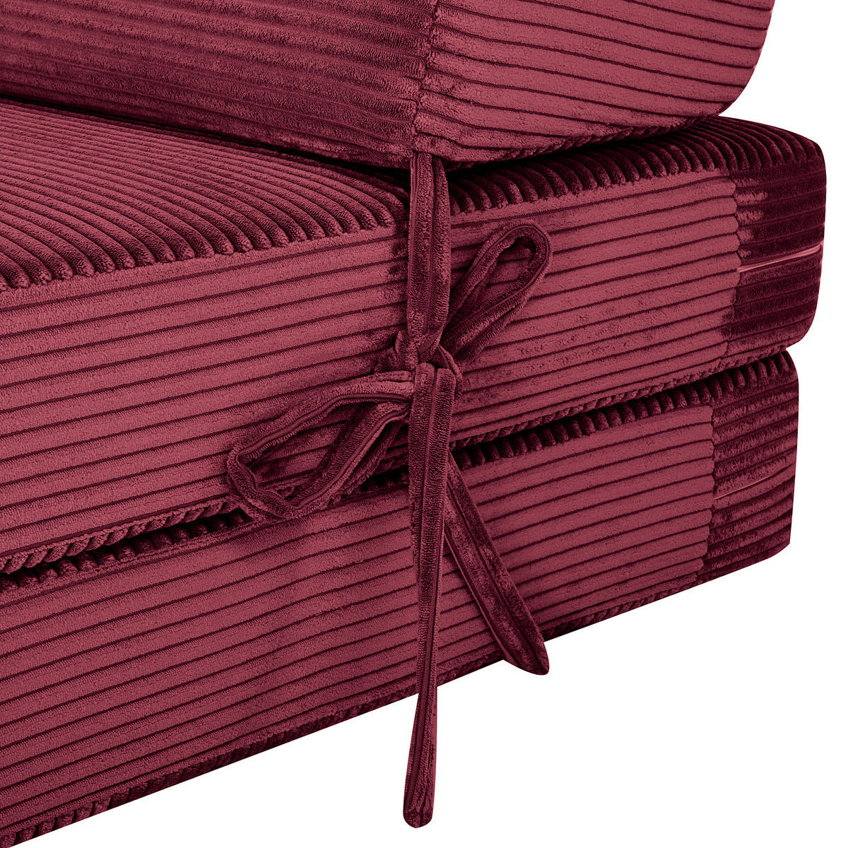 SCHLAFSESSEL - Cordstoff - Beere, Textil (74/56/80cm) - home24