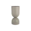 BLUMENTOPF Tonar XL Grau Ø25.5/55 cm - Grau, Metall (55cm) - Present Time