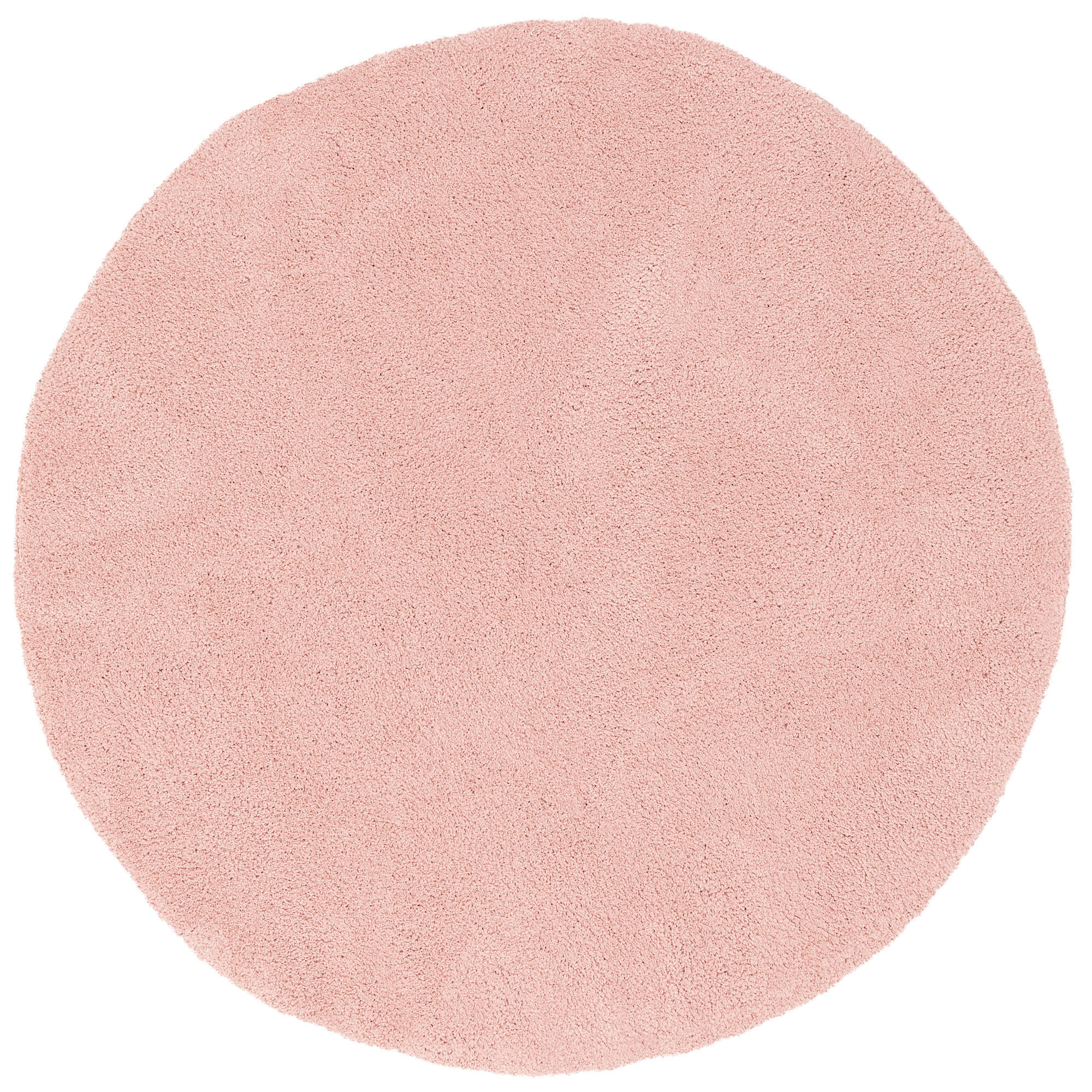 LUXUS SUPER HOCHFLOR SHAGGY TEPPICH LUCA RUND - Rosa, Textil (160/160cm) - Pergamon