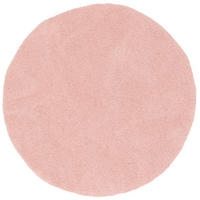 LUXUS SUPER HOCHFLOR SHAGGY TEPPICH LUCA RUND - Rosa, Textil (160/160cm) - Pergamon