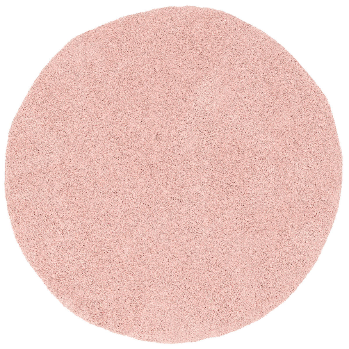 LUXUS SUPER HOCHFLOR SHAGGY TEPPICH LUCA RUND - Rosa, Textil (160/160cm) - Pergamon