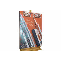 METALLBILD Orange 60/90 cm - Blau/Orange, Metall (4.38/90cm) - KUNSTLOFT