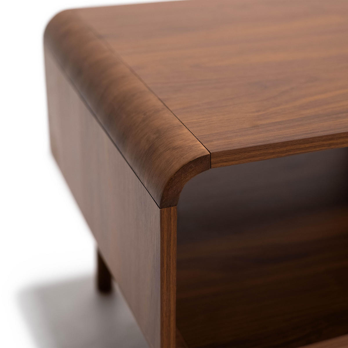 COUCHTISH Milo Couchtisch aus Walnussholz, Retro-Stil - Braun, Holz (105/50/45.5cm) - Sicaan